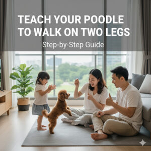 Dạy chó Poodle đi bằng 2 chân – hướng dẫn chi tiết từng bước