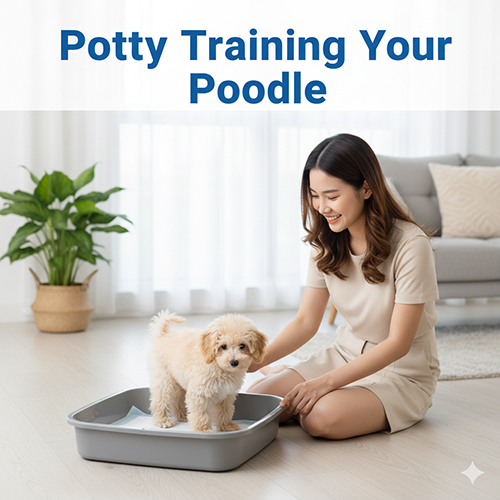 Dạy chó Poodle đi vệ sinh vào khay đúng cách tại nhà – hướng dẫn chi tiết từng bước