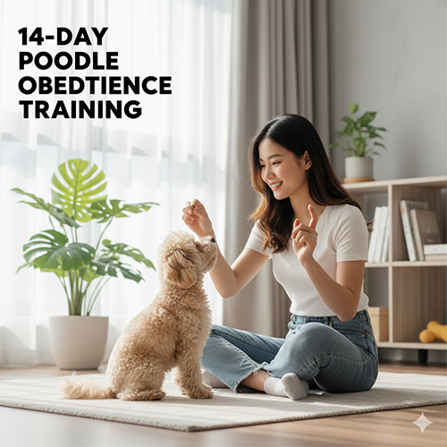 Huấn luyện chó Poodle nghe lời theo giáo trình 14 ngày cơ bản tại nhà