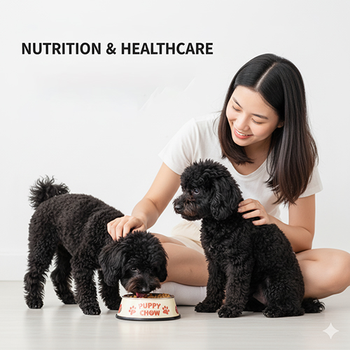 Dinh dưỡng và chăm sóc sức khỏe chó Poodle đen