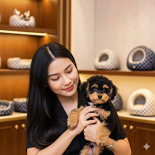 FAQ chó Poodle Phantom – đặc điểm, khác gì bò sữa, giá bán, size Teacup, phong thủy