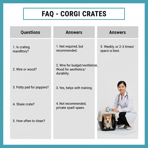 Câu hỏi thường gặp về chuồng cho chó Corgi và lời giải đáp chi tiết