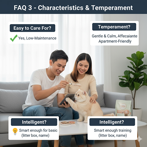 FAQ đặc điểm và tính cách mèo Anh lông ngắn – dễ nuôi, hiền lành, thông minh