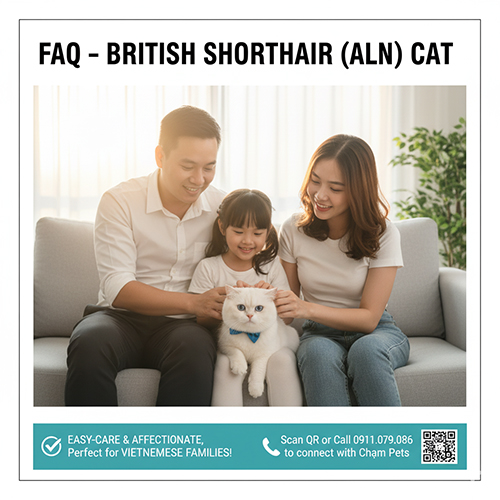 FAQ – Giải đáp thắc mắc về mèo Anh lông ngắn (British Shorthair – ALN)