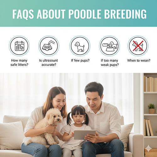 Câu hỏi thường gặp về phối giống và sinh sản ở chó Poodle