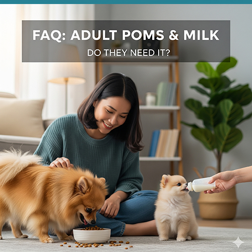 FAQ chó Phốc Sóc trưởng thành có cần uống sữa không – khi nào nên cho uống và liều lượng phù hợp