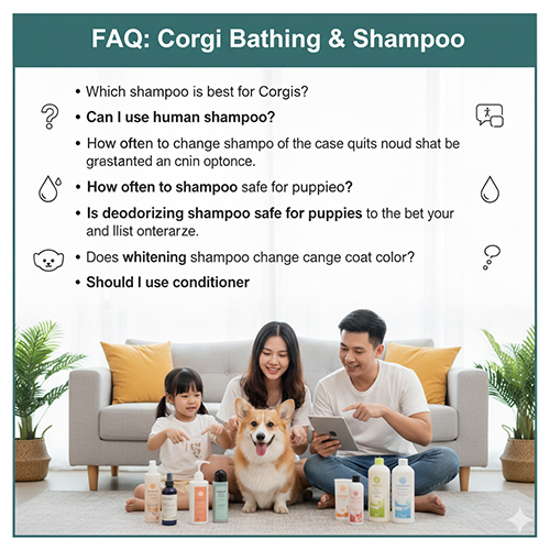 FAQ – Giải đáp thắc mắc về sữa tắm và tắm cho Corgi