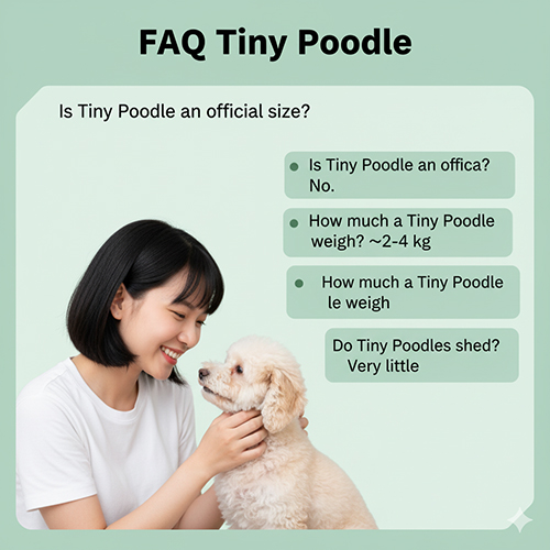 FAQ Tiny Poodle – giải đáp câu hỏi thường gặp về cân nặng, tuổi thọ, giá bán, tính cách