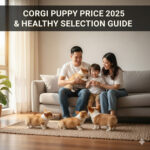 Gia đình vui đùa cùng đàn Corgi con – hướng dẫn giá chó Corgi con 2025 và cách chọn puppy khỏe mạnh
