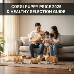Gia đình vui đùa cùng đàn Corgi con – hướng dẫn giá chó Corgi con 2025 và cách chọn puppy khỏe mạnh