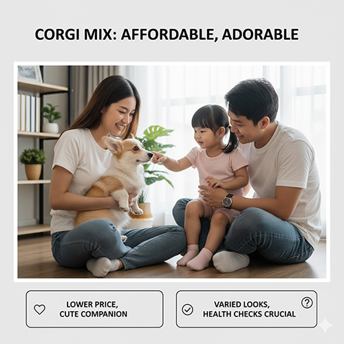 Giá chó Corgi lai 2025 – Giá mềm hơn Corgi thuần, ngoại hình đa dạng, cần chú ý kiểm tra sức khỏe