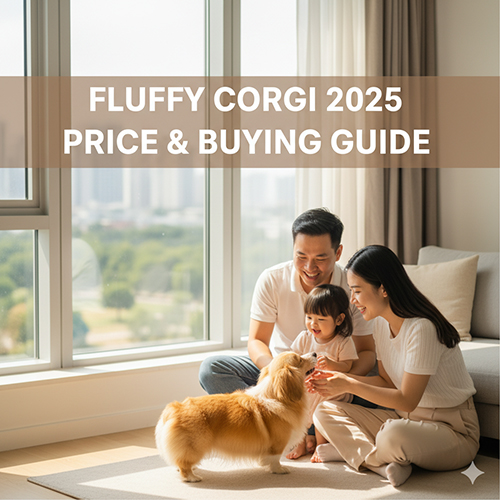 Gia đình vui đùa cùng bé Corgi lông dài Fluffy – hướng dẫn giá 2025 và kinh nghiệm chọn mua an toàn