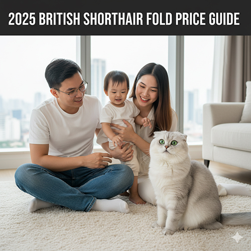 Giá mèo Anh lông ngắn tai cụp mới nhất năm 2025 cùng gia đình nuôi mèo thuần chủng