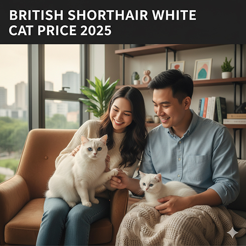 Giá mèo Anh lông ngắn trắng mới nhất 2025 tại Việt Nam