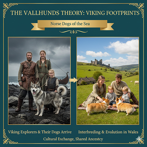 Giả thuyết Vallhunds – Corgi hậu duệ của chó Viking Swedish Vallhunds tại Anh thế kỷ 9–10