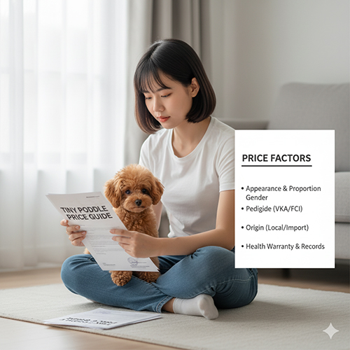 Giá Tiny Poodle tại Việt Nam và nơi mua uy tín, tránh lừa đảo