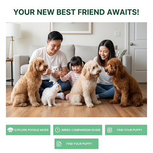 Goldendoodle – Poodle lai Golden thông minh, thân thiện, dễ huấn luyện, người bạn đồng hành lý tưởng của gia đình