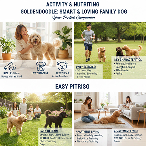 Poodle lai Golden (Goldendoodle) – giống chó thông minh, tình cảm, người bạn đồng hành lý tưởng cho gia đình