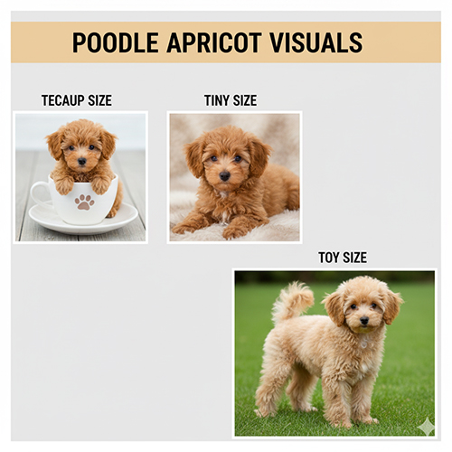 Hình ảnh chó Poodle vàng mơ (vàng kem) – Toy, Tiny, Teacup dễ thương, lông xoăn nhẹ màu vàng kem