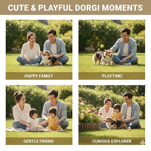 Hình ảnh Corgi lai Lạp xưởng (Dorgi) – dáng dài chân ngắn, dễ thương và tinh nghịch