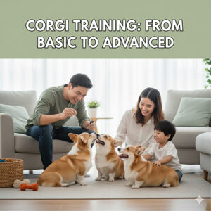 Gia đình huấn luyện chó Corgi 🐾 Từ bài tập cơ bản đến nâng cao, giúp Corgi ngoan ngoãn và thông minh.