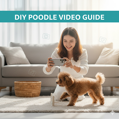 Hướng dẫn quay video chó Poodle đẹp tại nhà bằng điện thoại