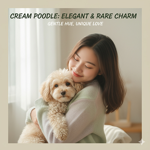 Chó Poodle kem – gam màu hiếm, dịu nhẹ, thanh lịch và đáng sở hữu