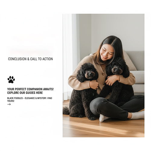 Chó Poodle đen – Sang trọng, huyền bí & dễ chăm sóc