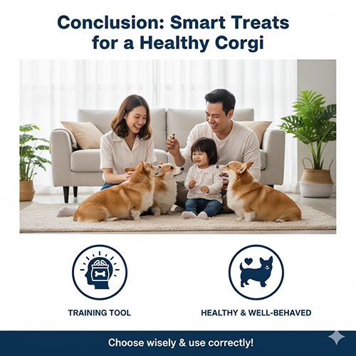 Kết luận: Bánh thưởng cho chó Corgi – công cụ huấn luyện và chăm sóc sức khỏe