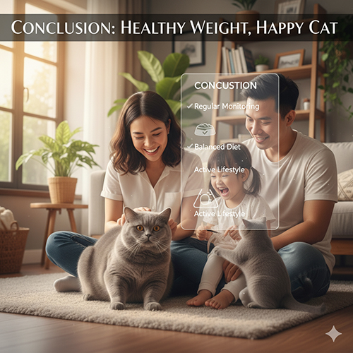 Kết luận về cân nặng mèo Anh lông ngắn – duy trì cân nặng lý tưởng giúp mèo khỏe mạnh, sống lâu và hạnh phúc