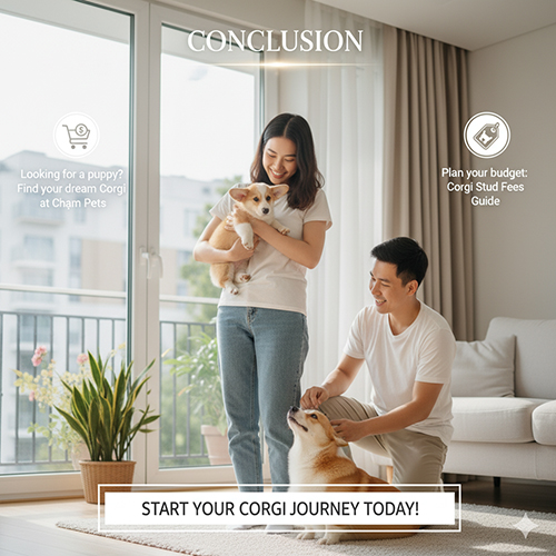 Kết luận sinh sản Corgi – tham khảo giá phối giống và mua chó Corgi con tại Chạm Pets