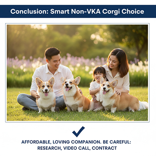 Kết luận về chó Corgi không giấy năm 2025 – lựa chọn phổ biến cho nuôi cảnh