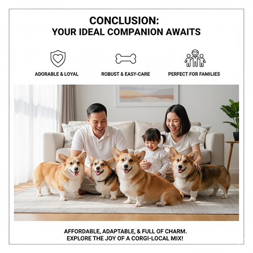 Kết luận – Corgi lai chó cỏ đáng yêu, khỏe mạnh & dễ nuôi