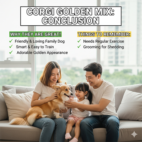 Kết luận về Corgi lai Golden – giống chó lai thân thiện & đáng yêu cho gia đình
