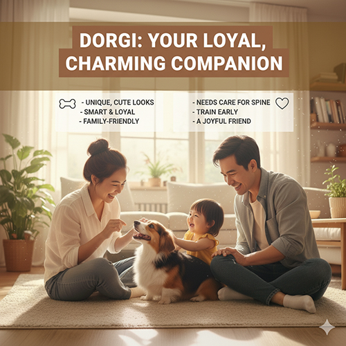 Corgi lai Lạp xưởng (Dorgi) – người bạn đồng hành trung thành, đáng yêu và thông minh