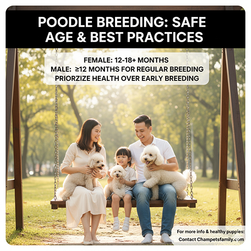 Kết luận độ tuổi phối giống an toàn cho Poodle cái và đực – ưu tiên sức khỏe hơn phối sớm