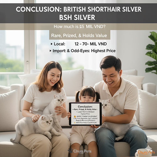 Kết luận về giá mèo Anh lông ngắn silver 2025 và lời kêu gọi hành động