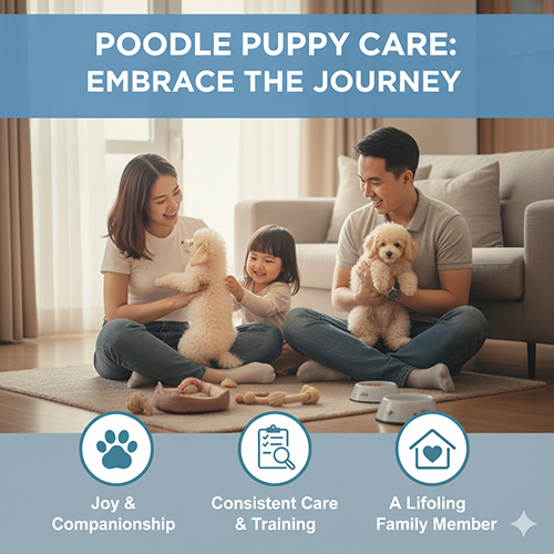Nuôi Poodle con – hành trình từ chăm sóc cơ bản, huấn luyện, dinh dưỡng đến trưởng thành gắn bó