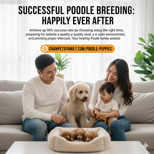 Kinh nghiệm phối giống Poodle – Mẹo tăng tỷ lệ đậu thai thành công