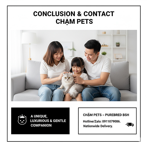 Mèo Anh lông ngắn Black Smoke sang trọng, huyền bí, liên hệ Chạm Pets để tư vấn và chọn mèo thuần chủng