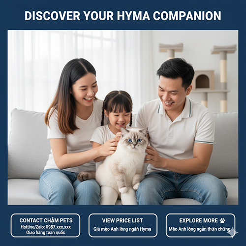 Mèo Anh lông ngắn Hyma quý hiếm với mắt xanh và ngoại hình sang trọng