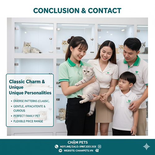 Kết luận về mèo Anh lông ngắn tabby – ngoại hình hoa văn đa dạng, tính cách hiền lành và dễ nuôiKết luận về mèo Anh lông ngắn tabby – ngoại hình hoa văn đa dạng, tính cách hiền lành và dễ nuôi