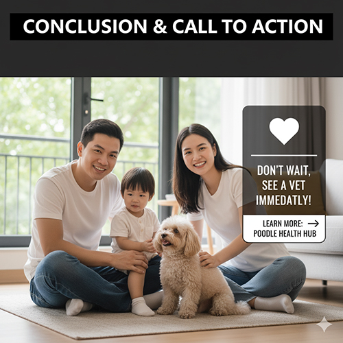 Kết luận và lời khuyên khi chó Poodle bị tiêu chảy ra máu – cần đưa đi thú y ngay
