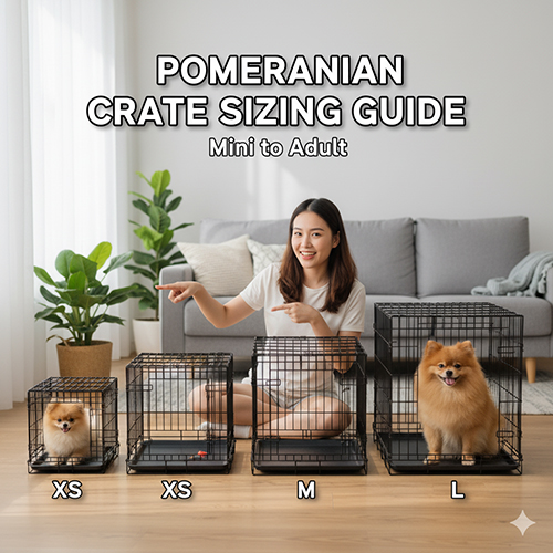 Kích thước chuồng nuôi chó Phốc sóc theo size mini, tiêu chuẩn và lớn
