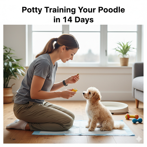 Huấn luyện chó Poodle đi vệ sinh đúng chỗ tại nhà từng bước