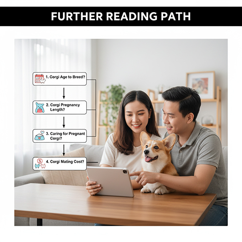 Lộ trình đọc tiếp về sinh sản chó Corgi: độ tuổi phối giống, thời gian mang thai, chăm sóc và chi phí phối giống