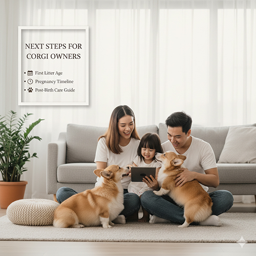 Lộ trình đọc tiếp: Corgi mấy tháng thì đẻ, Corgi mang thai bao lâu, chăm sóc Corgi sau sinh và đàn con.