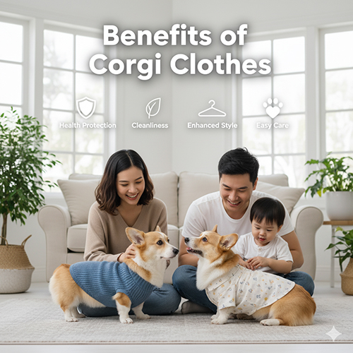 Lợi ích khi mặc quần áo cho chó Corgi – Giữ ấm, sạch sẽ, thời trang và dễ chăm sóc