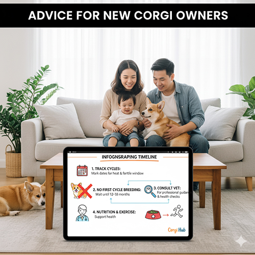 Lời khuyên cho người nuôi chó Corgi sinh sản lần đầu, cách ghi chép chu kỳ và chăm sóc đúng cách