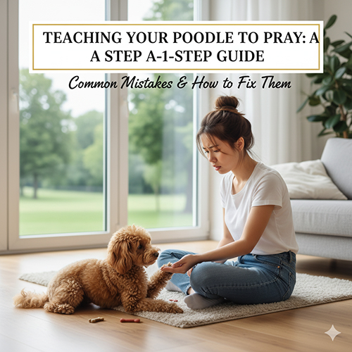 Lỗi thường gặp và cách khắc phục khi dạy chó Poodle lạy